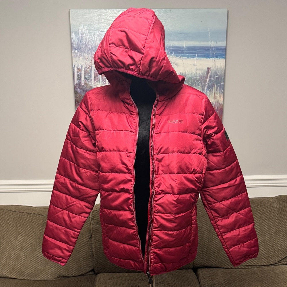 Vibrant Red Puffer Jacket